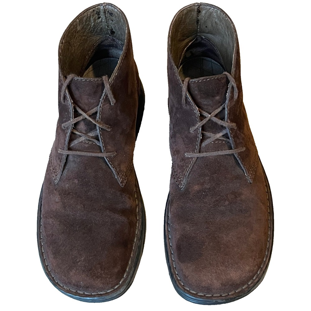 Merrell World Traveler Chukka‎ Chocolate Chip Brown Suede Leather Mens 8 EU 41.5